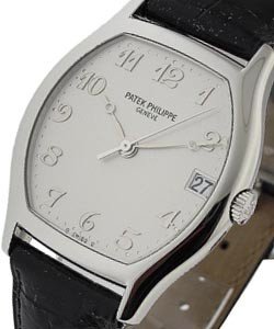 Gondolo Platinum Automatic with Date Ref 5030 - Platinum on Strap with Silver Dial