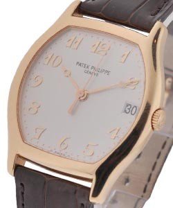 Gondolo 18KT Rose Gold  Ref 5030 - Rose Gold on Strap with White Dial 