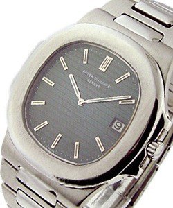 Jumbo Nautilus 3700 in Steel  on Bracelet with Grey Dial