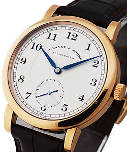 1815 Mechanical with Sub Seconds in Rose Gold on Black Alligator Leather Strap with Silver Dial