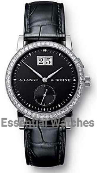 A. Lange & Sohne Saxonia Ladies Mechanical in White Gold with Diamond Bezel