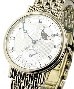 Classique Power Reserve White Gold on Bracelet with Silver Dial