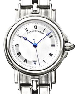 Marine Automatic White Gold on Bracelet with Silver Dial