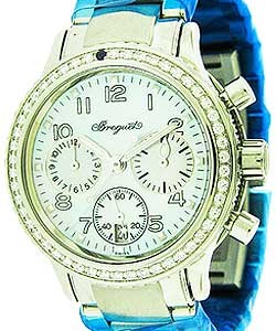 Type XX Transatlatique Flyback in Steell on Steel Bracelet with Blue MOP Dial