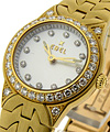 Lady's E Type  18KT Yellow Gold with Diamond Bezel and Lugs 