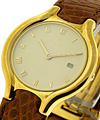 Beluga Lady''s 18KT Yellow Gold on Strap with Ivory Dial
