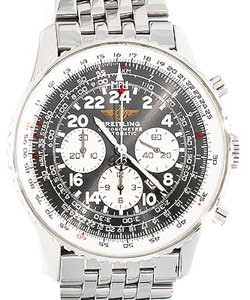 Navitimer Cosmonaute Chronograph Steel on Bracelet with Dark Grey Dial