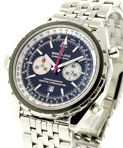 Navitimer Chrono-Matic Steel on Bracelet with Black Dial