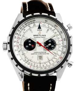 Navitimer Chrono-Matic Steel on Strap with Silver Dial 