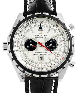 Navitimer Chrono-matic Men's Automatic in Steel Steel on Strap with Silver Dial 