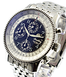 Montbrillant Olympus Chronograph in Steel on Bracelet with Black Dial