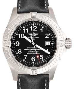 Avenger Seawolf Titanium on Strap with Black Dial