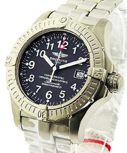Avenger Seawolf in Titanium on Titanium Bracelet with Black Dial