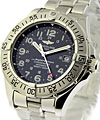 Superocean Steel on Bracelet with Black Dial 