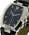 La Scala Chronograph Steel Case with Black Dial on Strap 