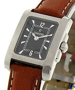 Sportivo - Mid Size  Stainless Steel with Black Dial on Strap