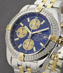 Chronomat Evolution Men's Automatic in 2-Tone 2 Tone on Bracelet with Blue Dial