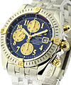 Chronomat Evolution Men's Automatic in 2-Tone 2 Tone on Bracelet with Blue Dial 