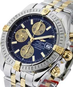 Chronomat Evolution Men''''s Automatic in 2-Tone 2 Tone on Bracelet with Black Dial 