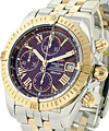 Chronomat Evolution 2-Tone SS and RG on Bracelet with Burgundy Dial