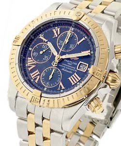 Chronomat Evolution Men's Automatic in Steel/RG 2 Tone on Bracelet with Blue Dial