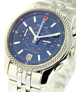 Bentley Mark VI in Steel on Steel Bracelet with Blue Dial