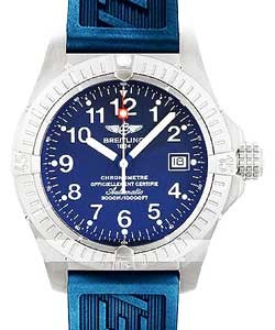 Avenger Seawolf Titanium on Rubber Strap with Blue Dial 