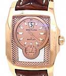 Bentley Flying B in Rose Gold on Brown Crocodile Leather Strap with Bronze Dial