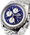 Bentley Collection GT Chronograph  in Steel on Steel  Bracelet with Blue Dial
