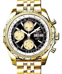 Bentley GT Chronograph Yellow Gold on Bracelet with Black Dial 