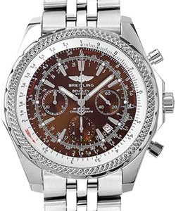 Bentley Motors Chronograph in Steel on Steel Bracelet with Bronze Dial