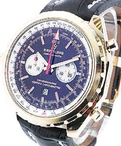 Navitimer Chrono-Matic - Limited Edition of 250 pcs Rose Gold on Strap with Black Dial 