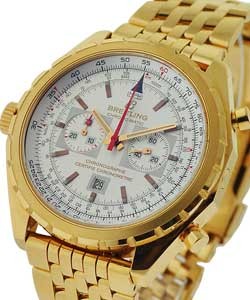 Chrono-Matic Rose Gold on Bracelet with Silver Dial 