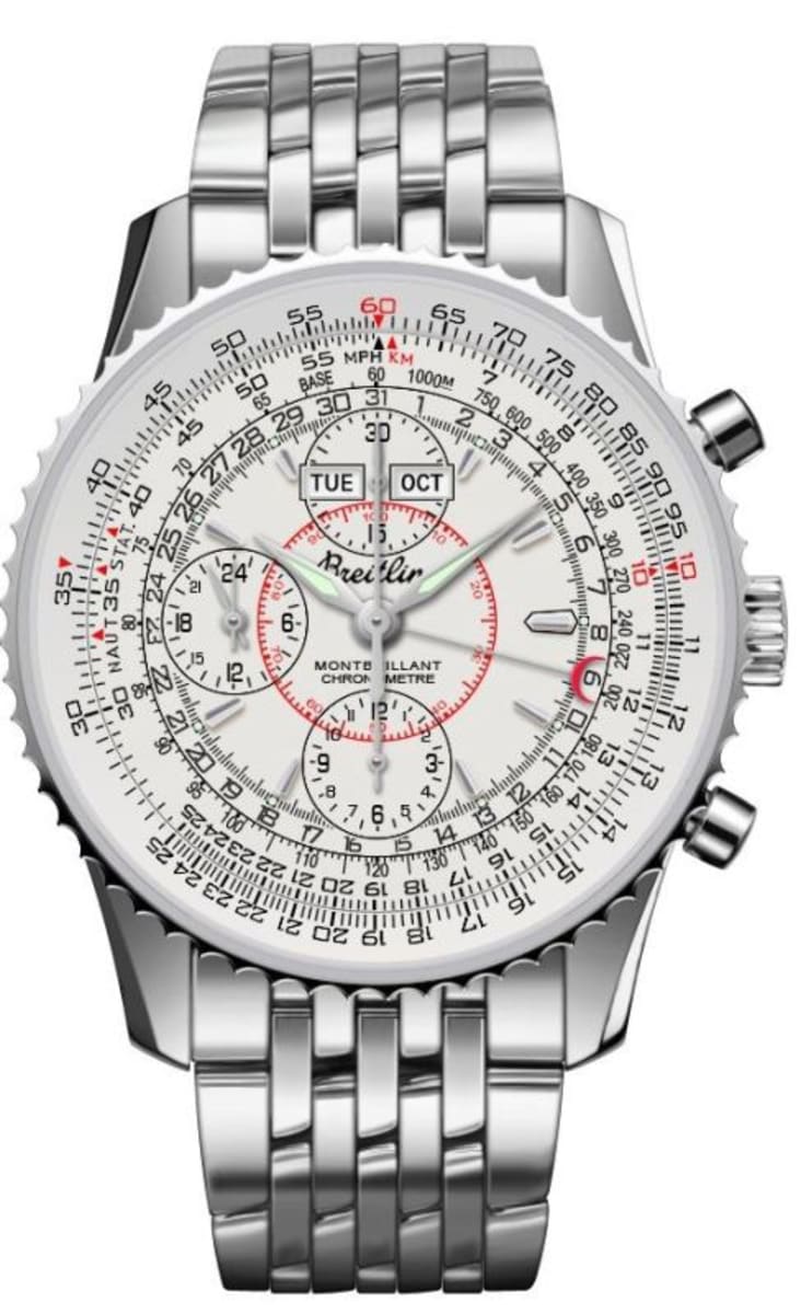 Montbrillant Datora in Steel on Steel Bracelet with Silver Dial