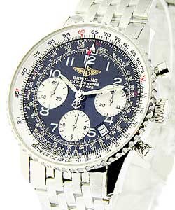 Navitimer  Steel on Bracelet with Black Dial 