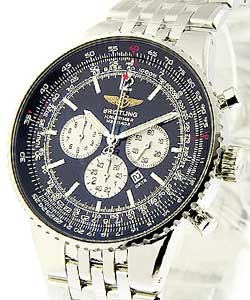 Navitimer Heritage Steel on Bracelet with Black Dial 