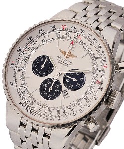 Navitimer Heritage Steel on Bracelet with Silver Dial