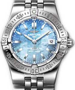 Lady's Starliner Steel on Bracelet with Blue MOP Dial 