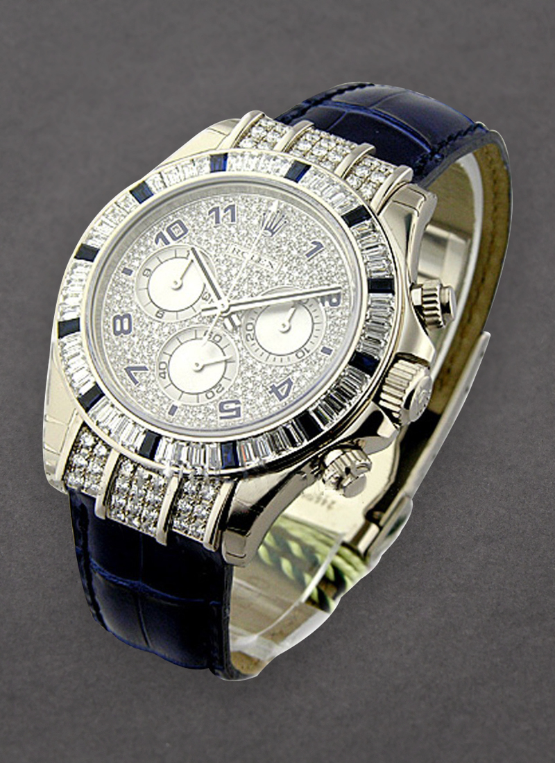 Rolex Unworn Daytona Special Edition in White Gold with Diamond Bezel