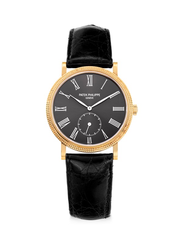 Men's Yellow Gold Calatrava Ref No. 3919 - Rare Dark Dial