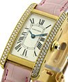 Lady's Size - Tank Americaine on Strap Factory 2-Row Diamond Case