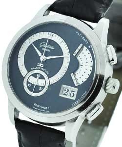 PanoGraph in Platinum on Strap with Black Dial - Limited to 100pcs