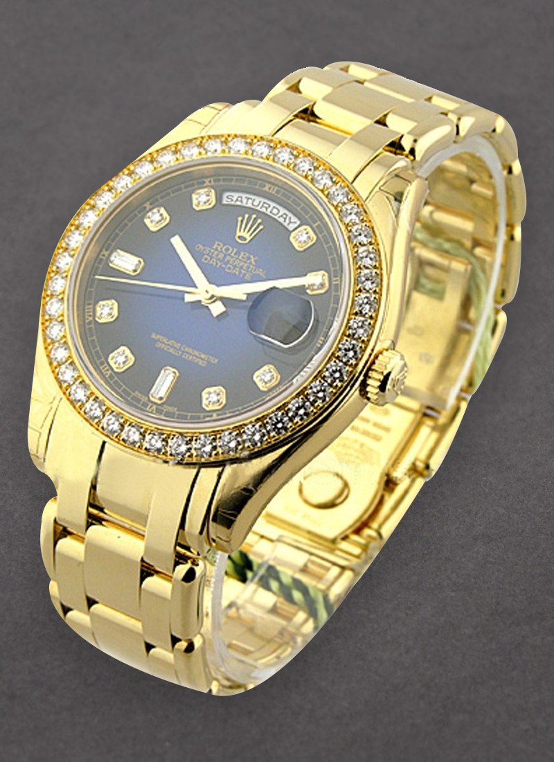 Rolex Unworn Masterpiece Men's in Yellow Gold with Diamond Bezel