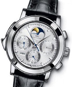 Series Grande Complication in Platinum on Black Leather Strap with Silver Dial