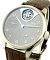 Portuguese Tourbillon Mystere - Limited to 250 pcs. White Gold on Strap with Grey Dial 
