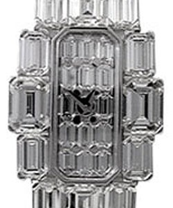 Metiers d' Art Lady Kalla in White Gold with Diamond Case on Diamond Bracelet with Diamond Dial