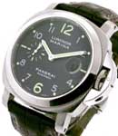 PAM 164 - Luminor Marina in Steel on Black Rubber Strap with Black Dial