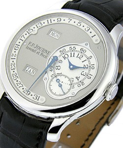 Octa Calendrier in Platinum - Limited Edition - 99 pieces o Black Alligator Leather Strap with Grey Dial