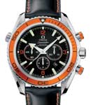 Planet Ocean Chronograph Steel on Rubber Strap with Orange Alumunim Bezel