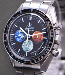 Speedmaster From Moon to Mars Steel on Bracelet with Black Dial